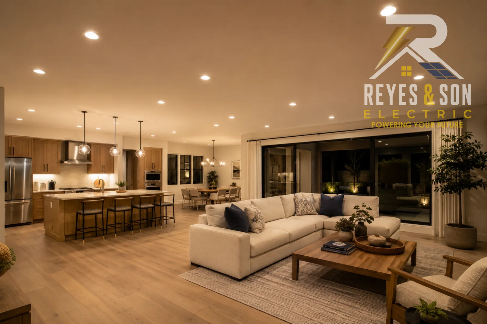 Modern Recessed Lighting and Rewiring - Reyes and Son Electric LLC